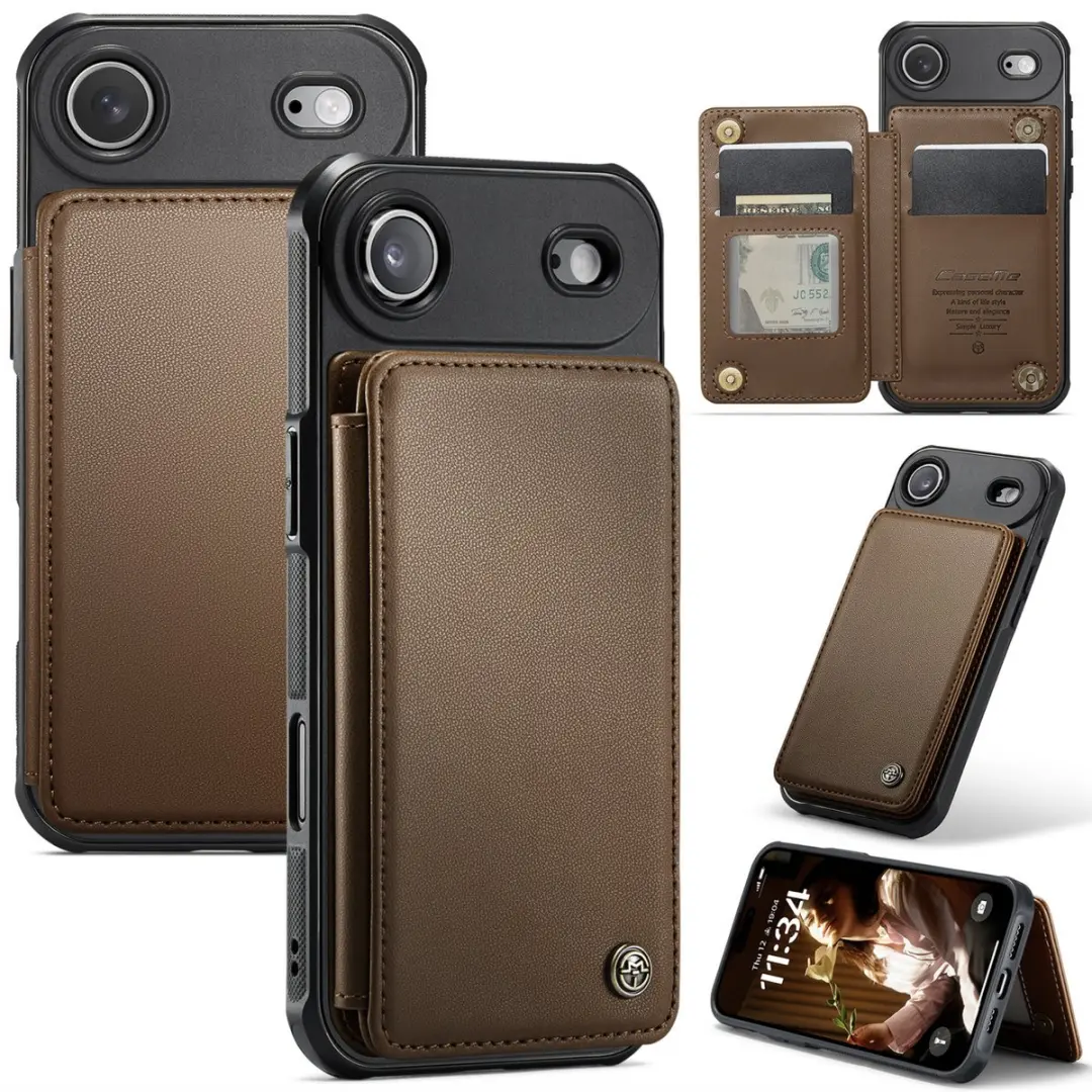 CaseMe iPhone Air Wallet Back Cover - Bruin