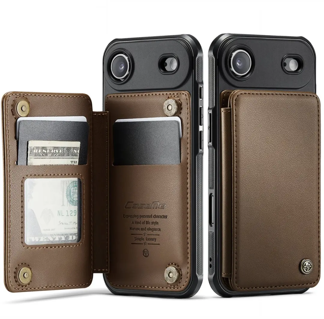 CaseMe iPhone Air Wallet Back Cover - Bruin