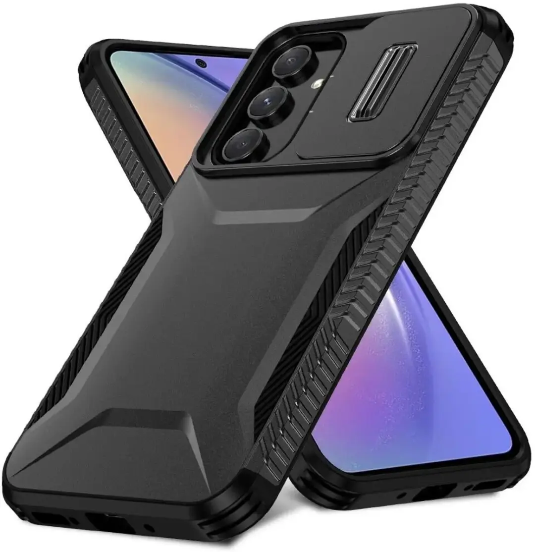 Selected Hoesje Samsung Galaxy A54 Back Cover - Camera Slider - Zwart - afbeelding 6 van 6