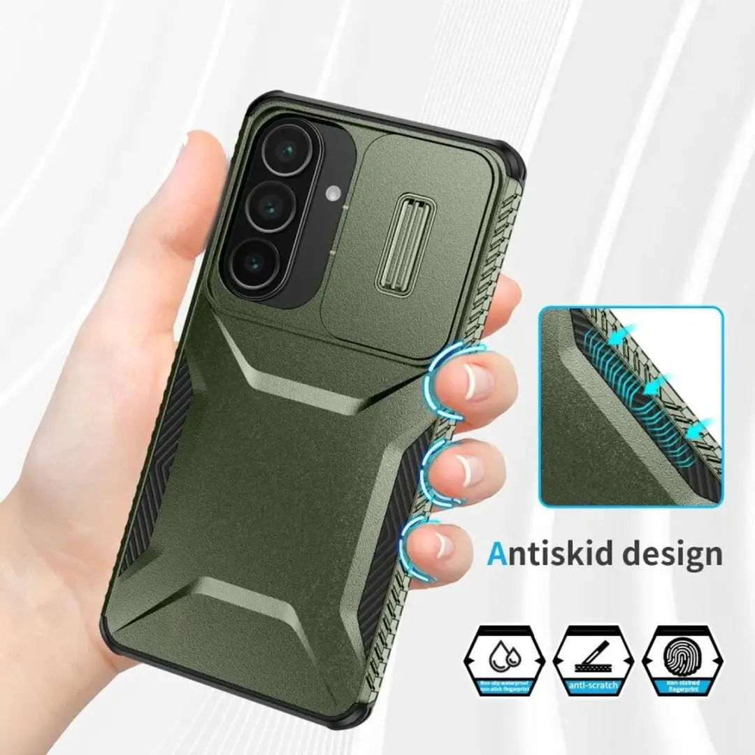Selected Hoesje Samsung Galaxy S26 Plus Camera Slider Groen