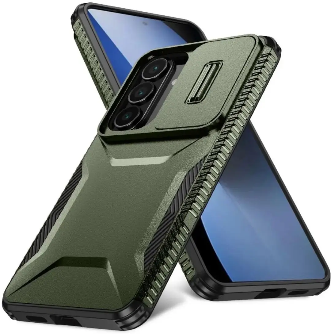 Selected Hoesje Samsung Galaxy S26 Plus Camera Slider Groen