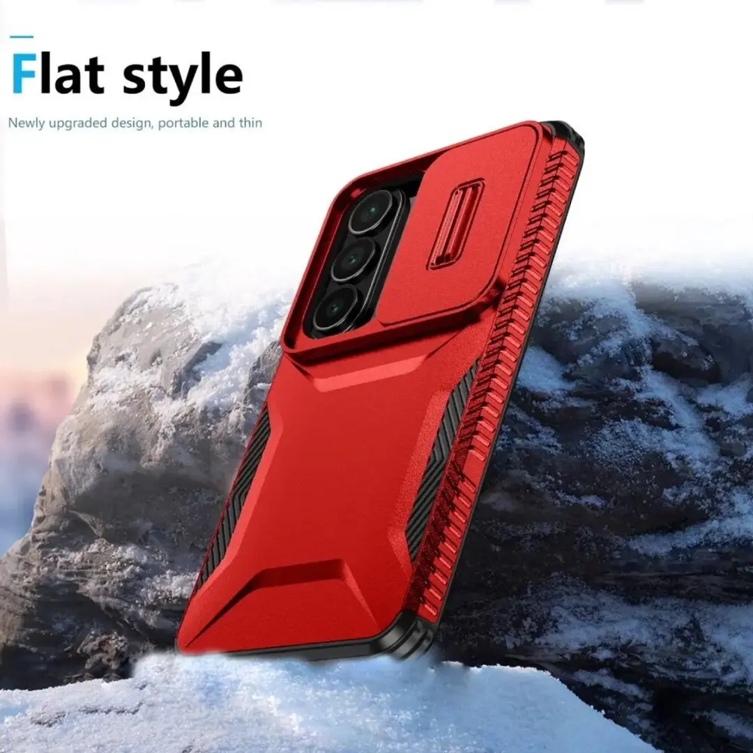 Selected Hoesje Samsung Galaxy S26 Back Cover - Camera Slider - Rood