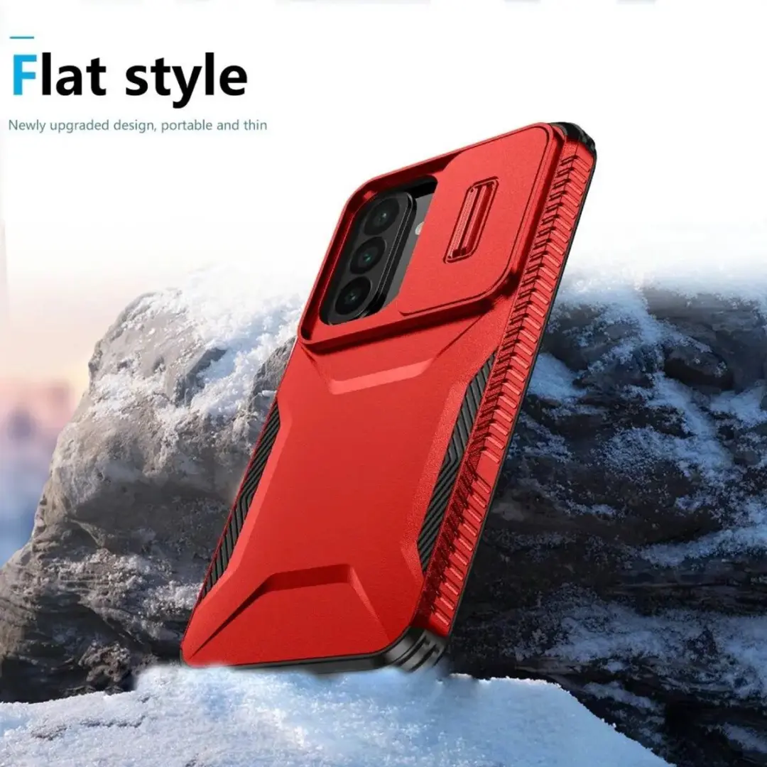 Selected Hoesje Samsung Galaxy A27 Camera Slider - Rood