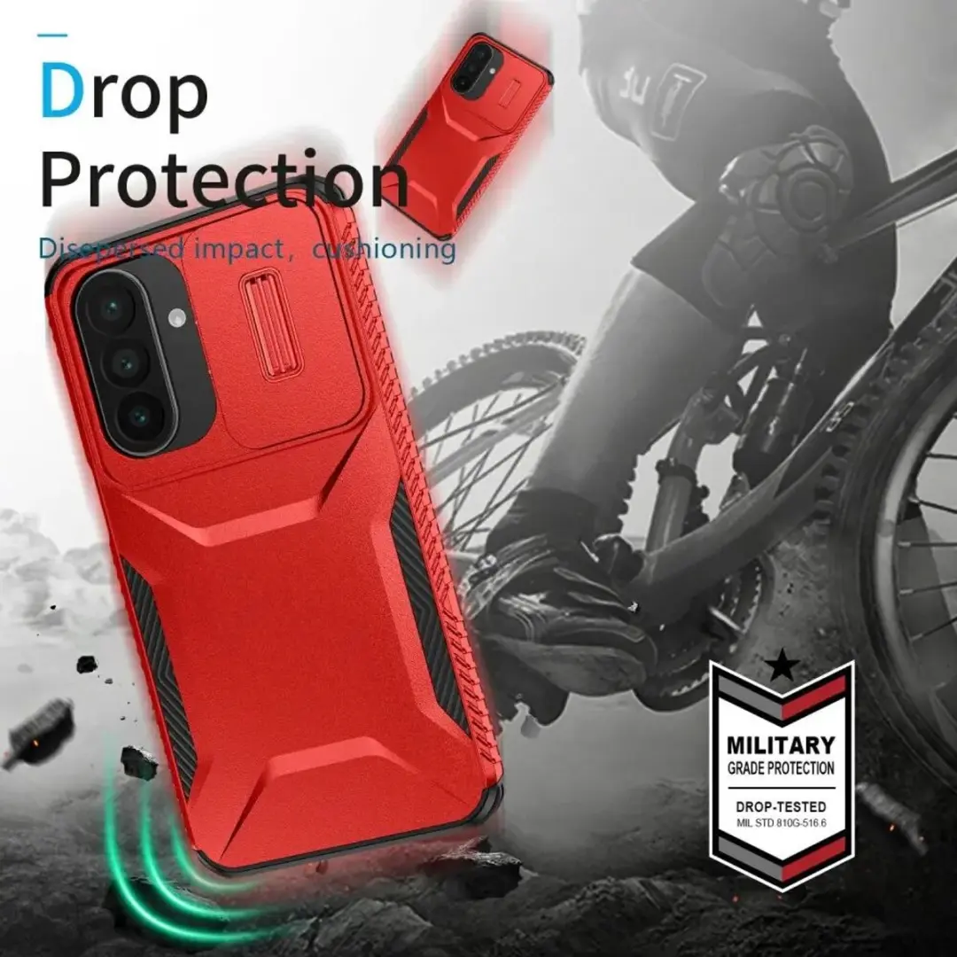 Selected Hoesje Samsung Galaxy A27 Camera Slider - Rood - afbeelding 6 van 6