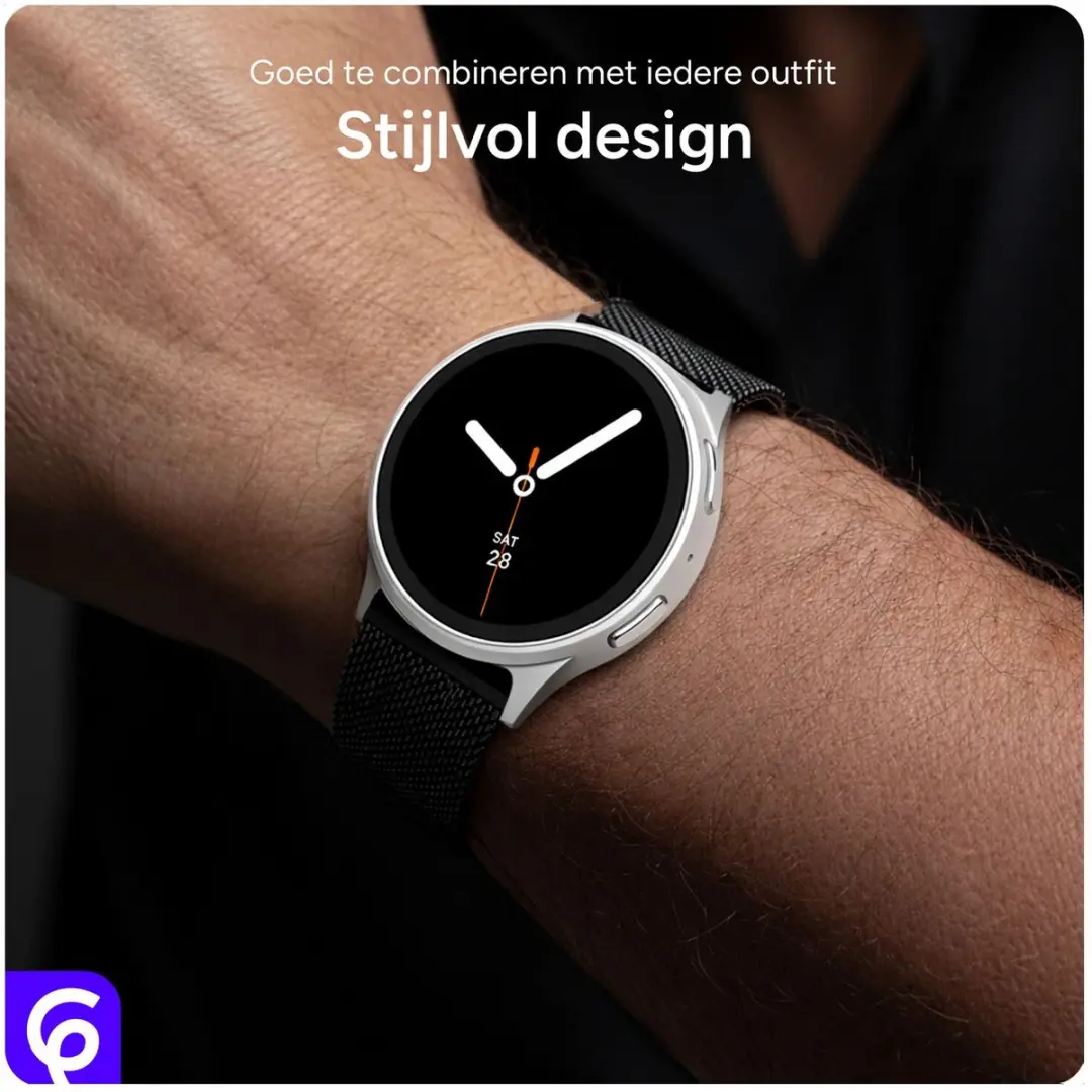 SBG Milanees Horlogebandje Samsung Galaxy Watch 8 - Goud