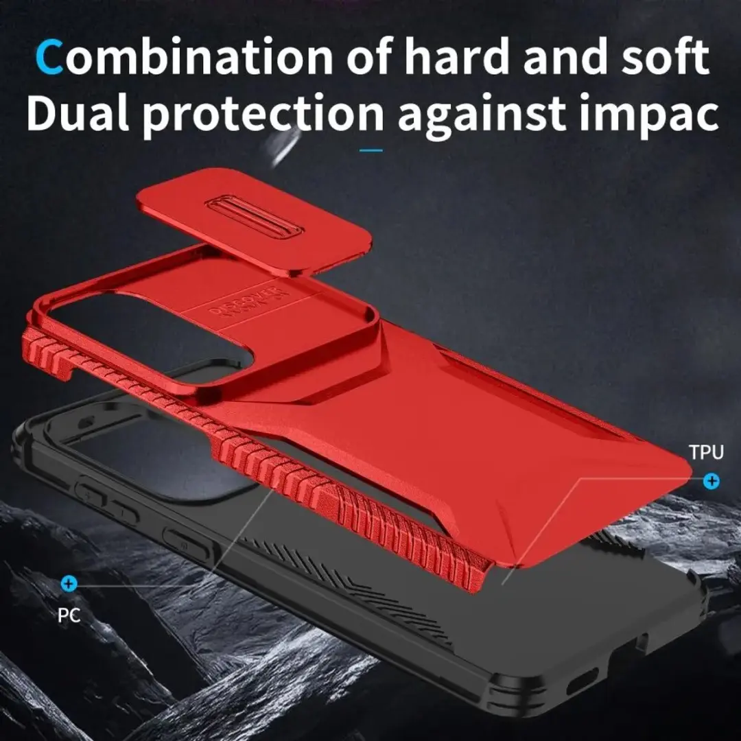 Selected Hoesje Samsung Galaxy S26 Plus Camera Slider Rood