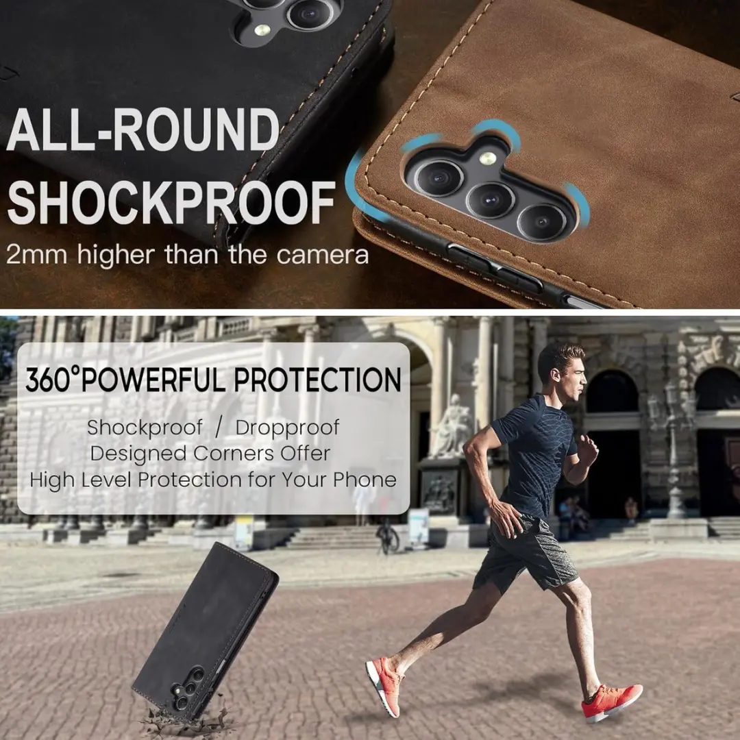 Caseme Wallet Book Case Samsung Galaxy S23 FE - PU Leer Zwart