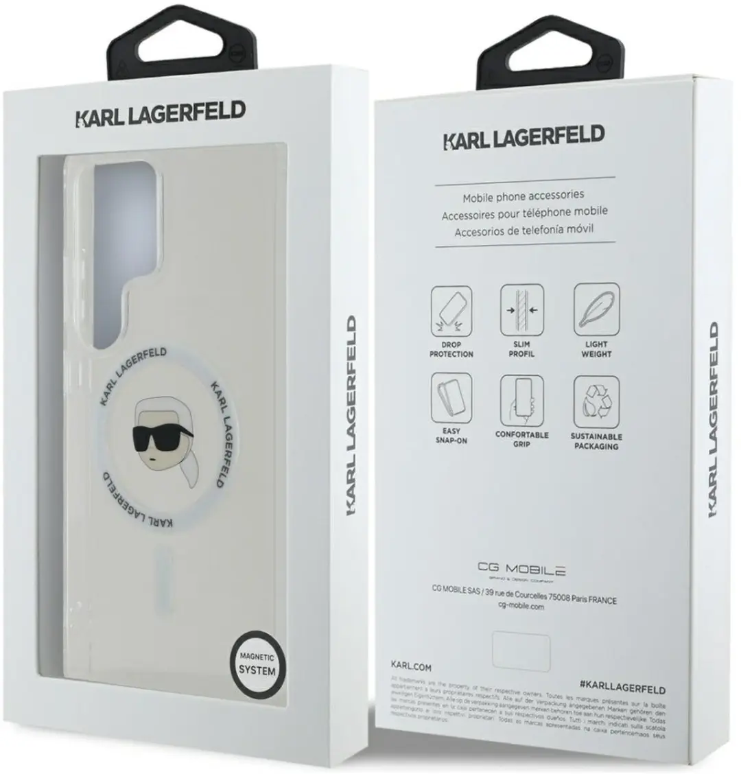 Karl Lagerfeld Head Hoesje 3666339450021 - Transparent - afbeelding 6 van 6