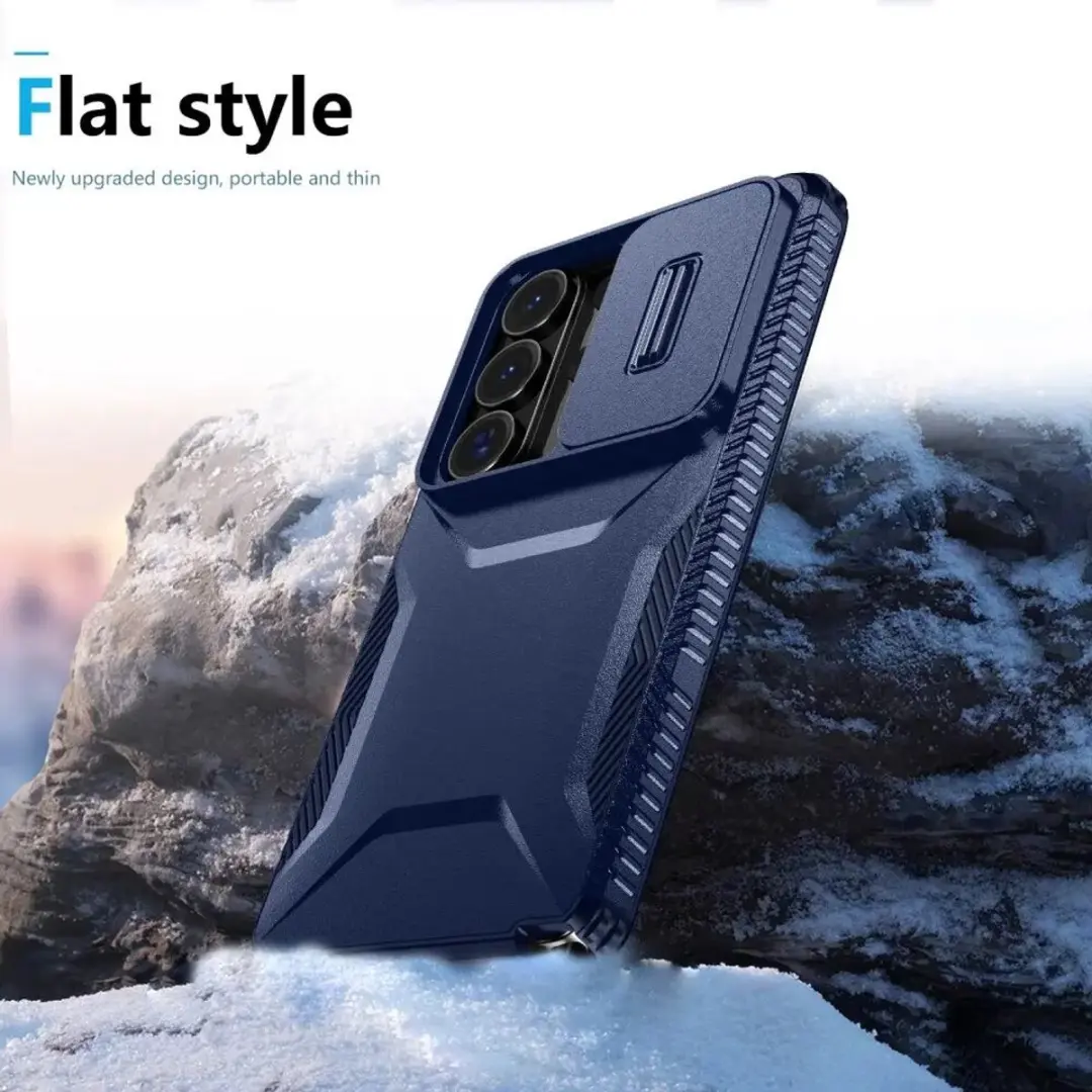 Selected Hoesje Samsung Galaxy S26 Ultra Blauw - Camera Slider