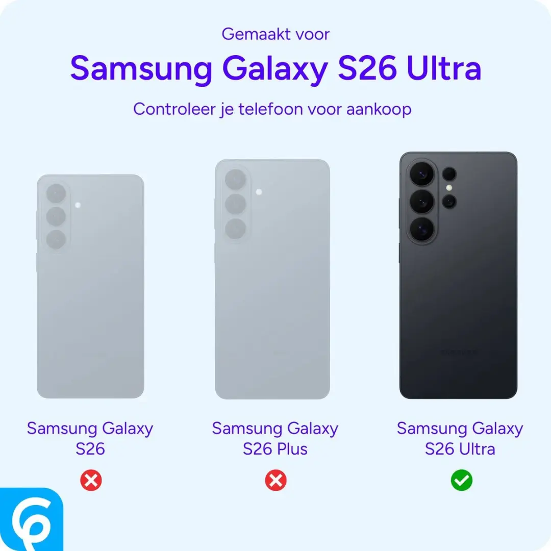 Selected Hoesje Samsung Galaxy S26 Ultra Blauw - Camera Slider