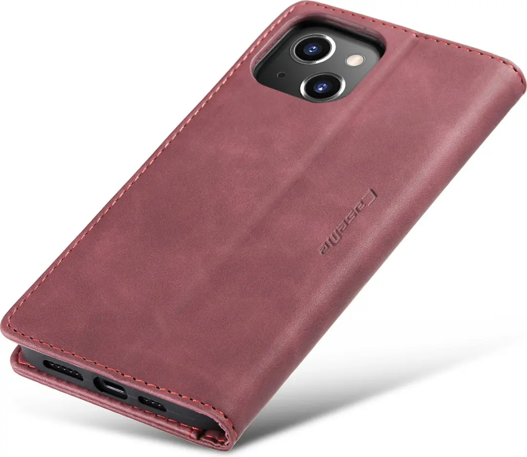 Caseme Hoesje iPhone 14 Wallet Book - Magneetsluiting - 2 Pasjes - Zwart - afbeelding 6 van 6