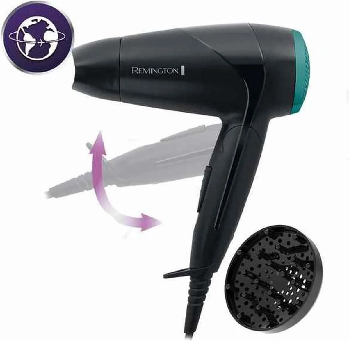 Remington D1500 Reishaardroger 2000W - Zwart