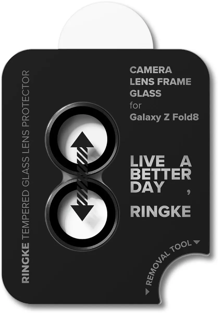 Ringke Frame Glass Camera Beschermer Zwart - 2 Stuks