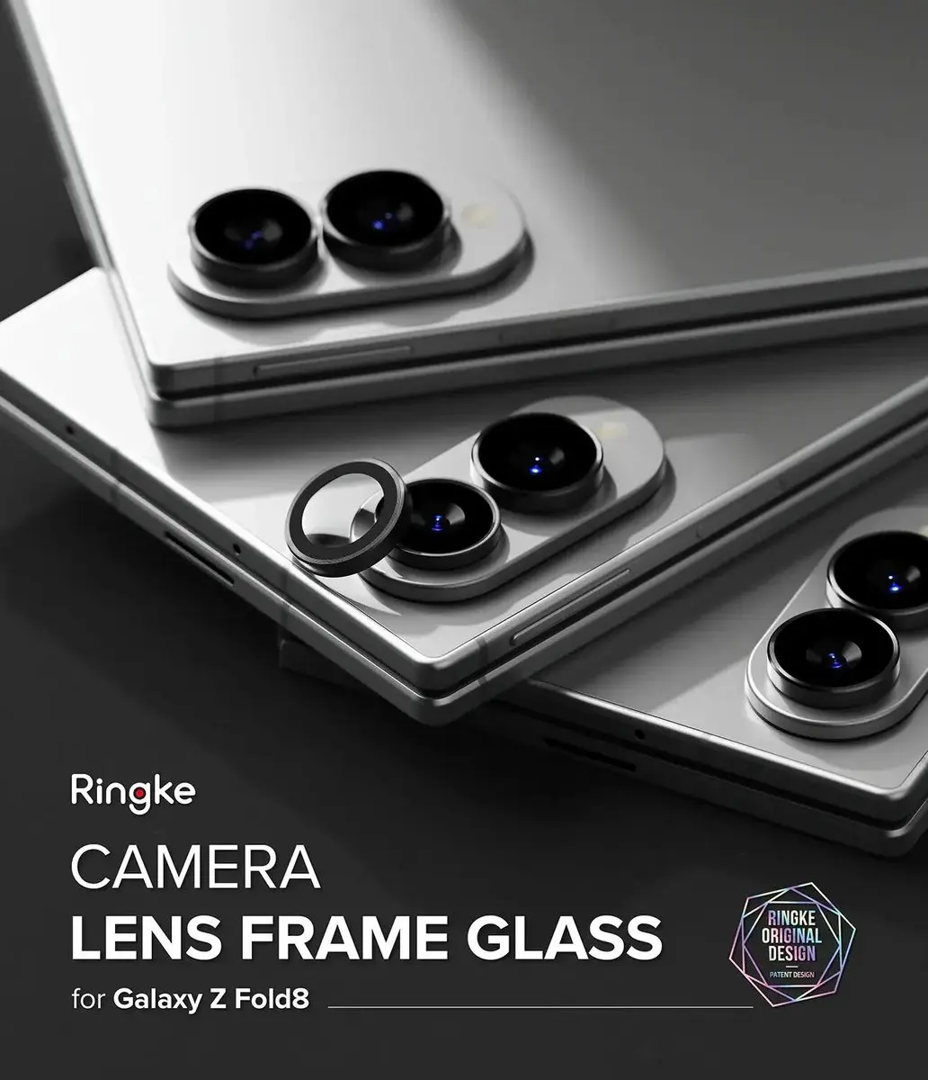 Ringke Frame Glass Camera Beschermer Zwart - 2 Stuks