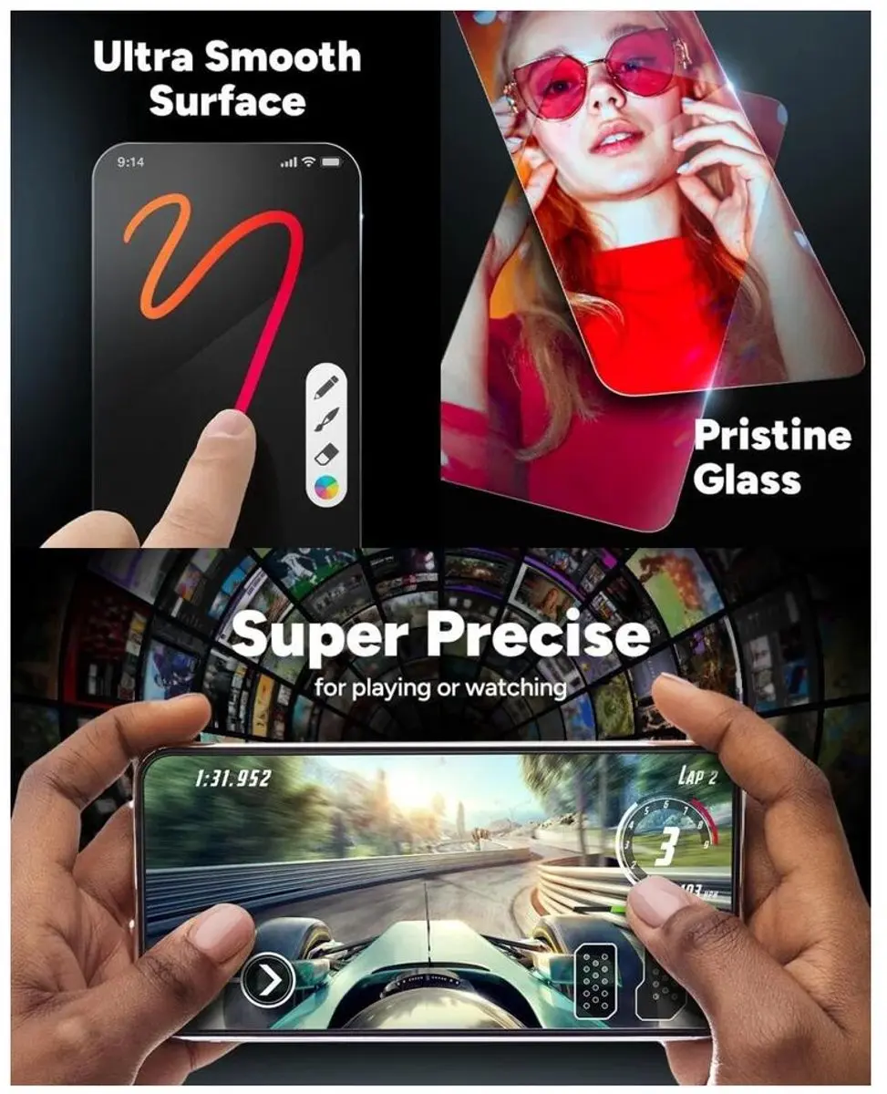 ZAGG InvisibleShield Glass Elite Google Pixel 8a Schermbeschermer - afbeelding 6 van 6