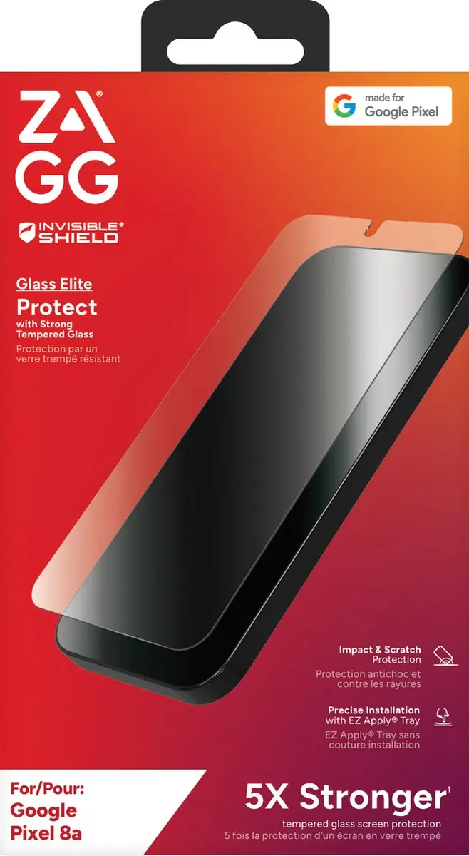 ZAGG InvisibleShield Glass Elite Google Pixel 8a Schermbeschermer