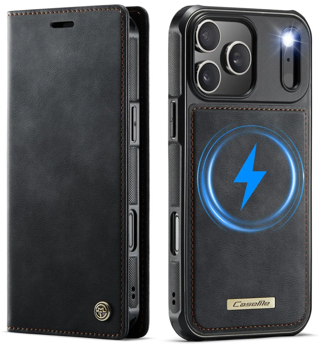 Caseme Telefoonhoesje iPhone 17 Pro Max - 3 Pasjes - Zwart