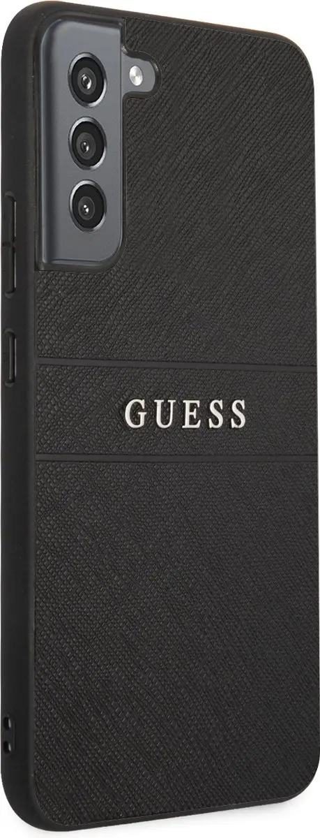 Guess Saffiano Backcase Samsung Galaxy S22 - Zwart