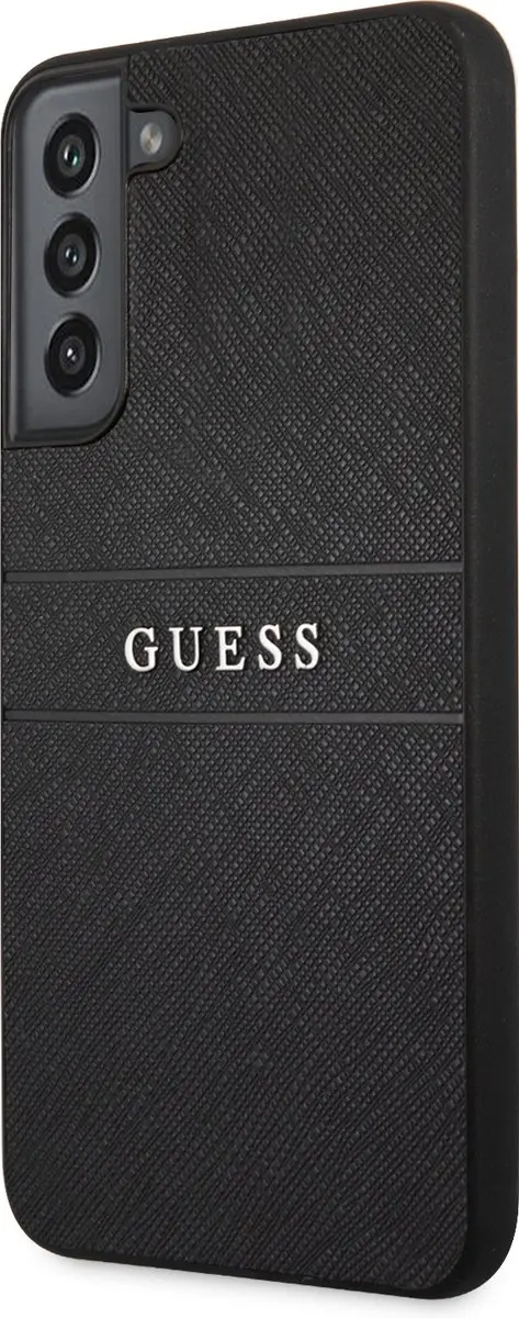 Guess Saffiano Backcase Samsung Galaxy S22 - Zwart
