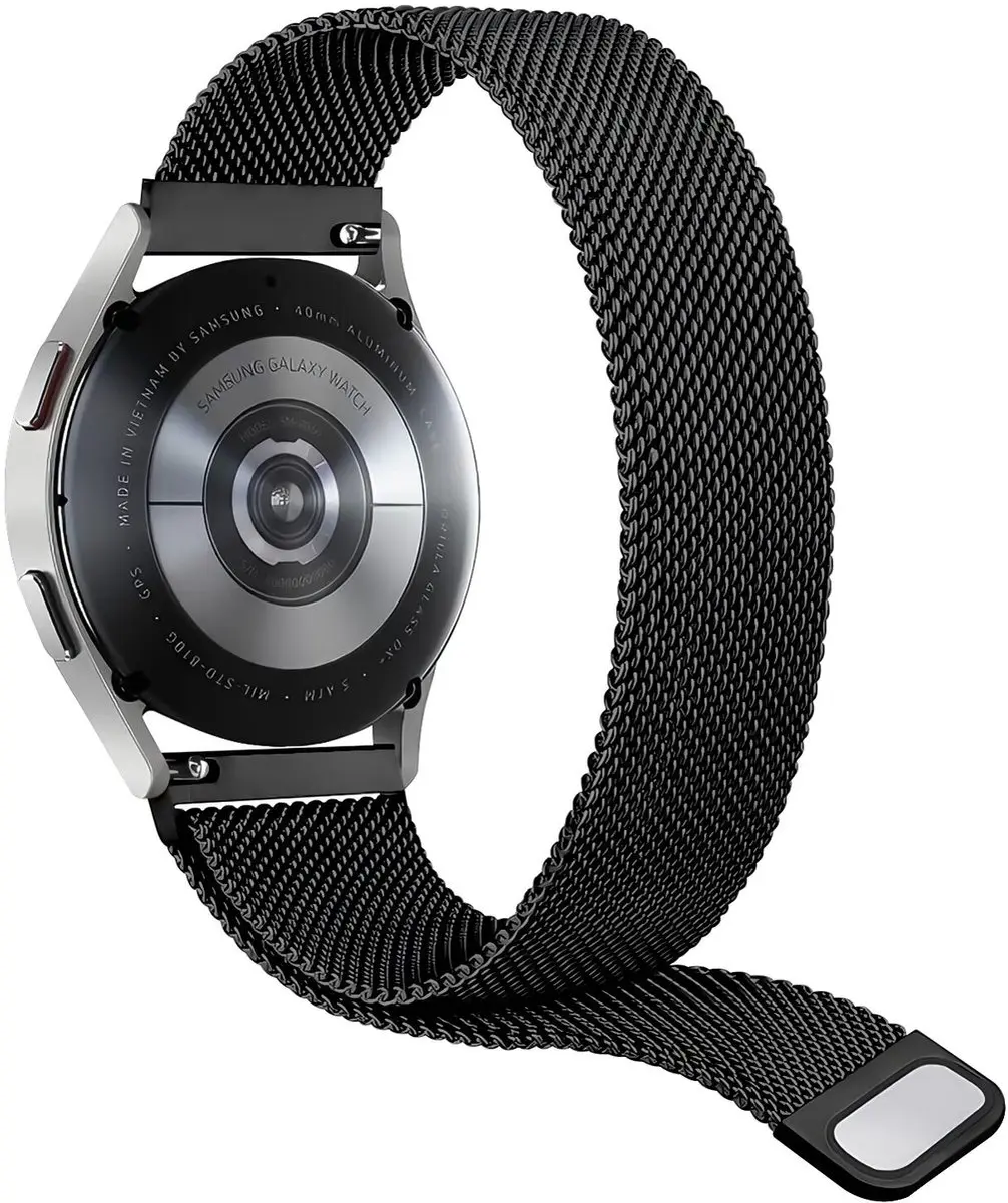 Selected SBG Universeel 20mm Horlogebandje - Zwart