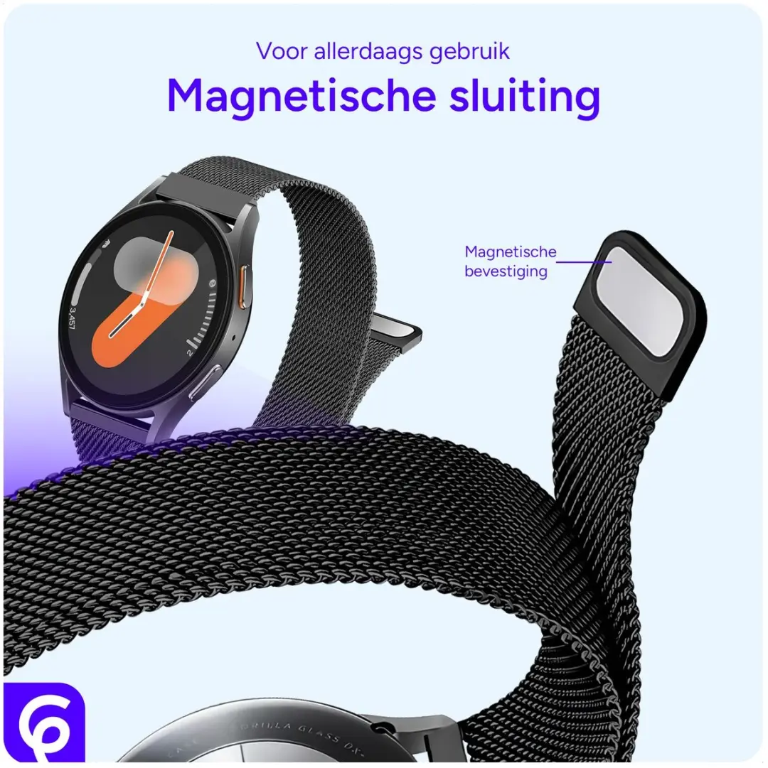 Selected SBG Universeel 20mm Horlogebandje - Zwart