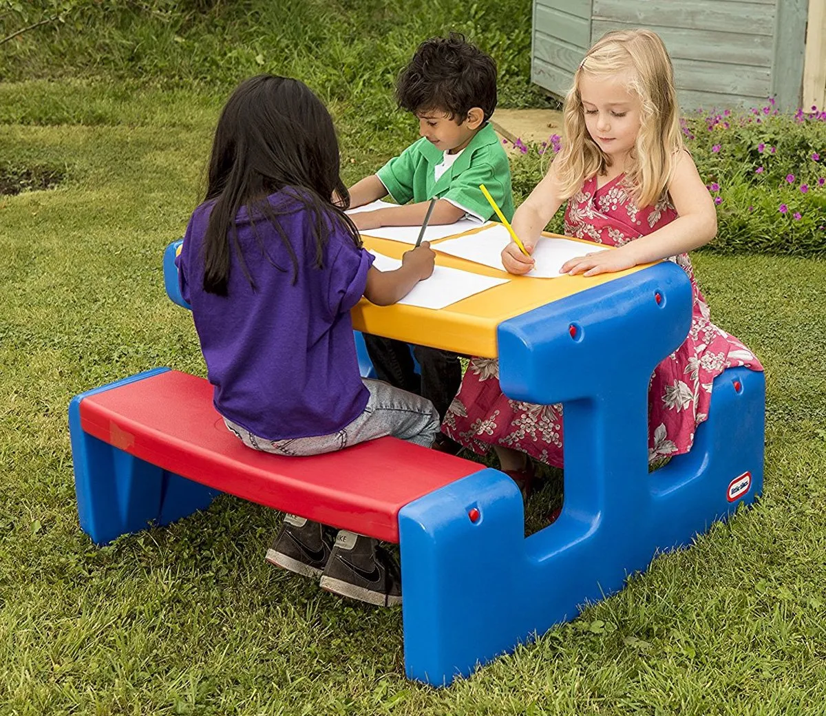 Little Tikes Junior Primary Picknicktafel Blauw 479500070