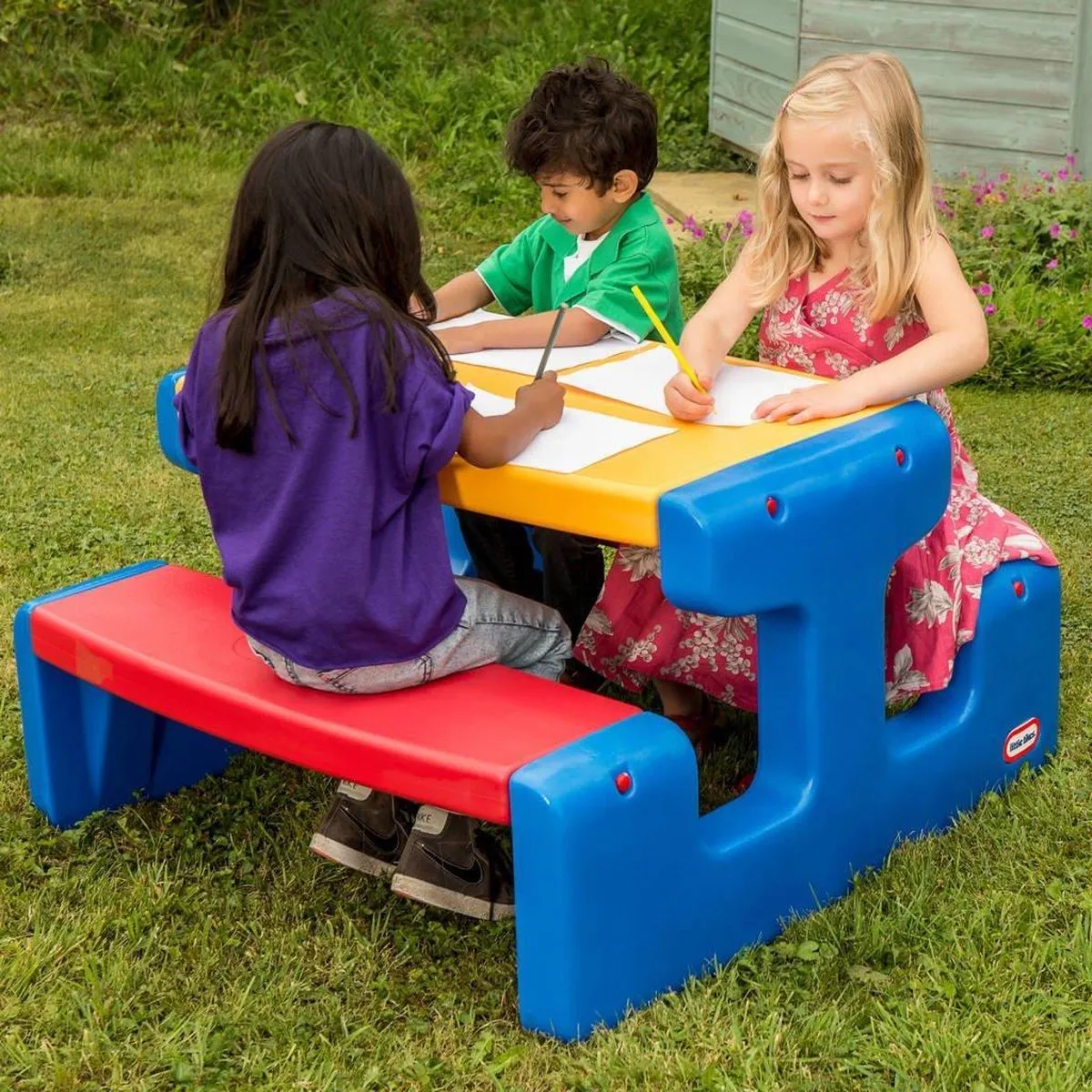 Little Tikes Junior Primary Picknicktafel Blauw 479500070