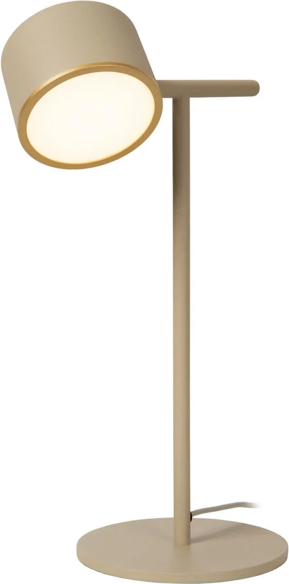Lucide GIAN LED Tafellamp 9W 2700K - Taupe