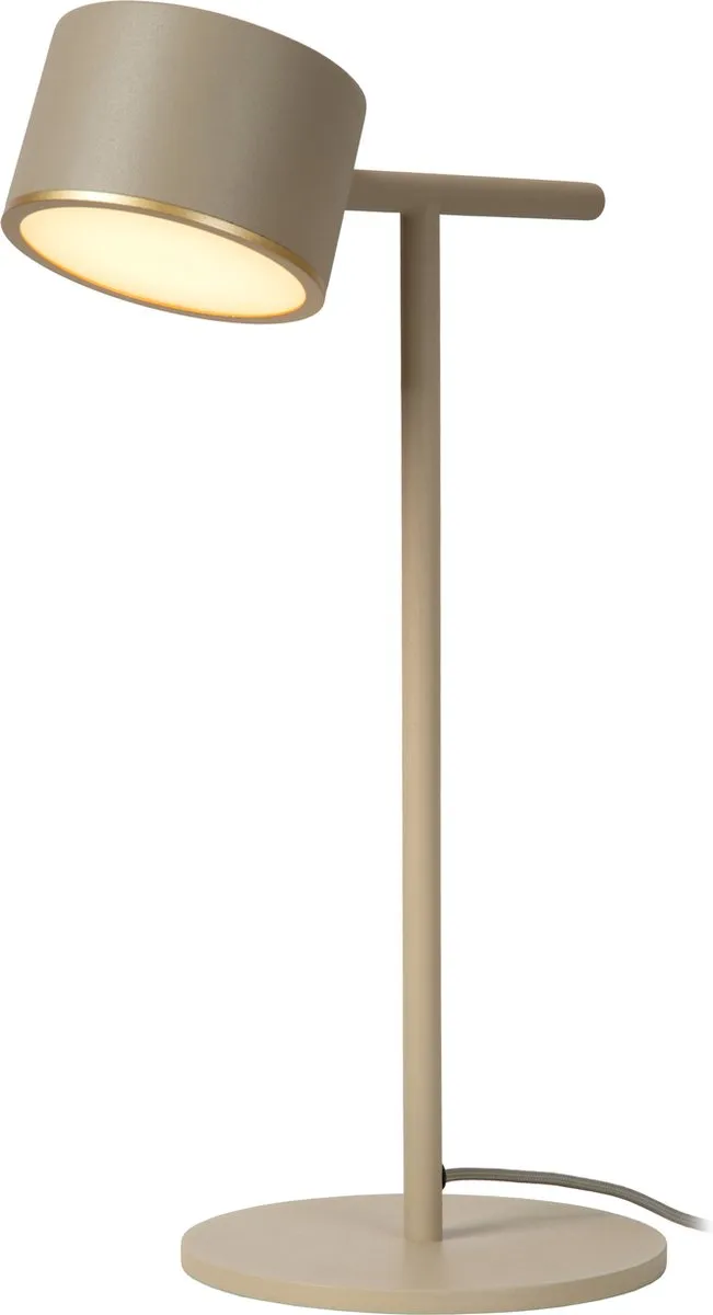Lucide GIAN LED Tafellamp 9W 2700K - Taupe