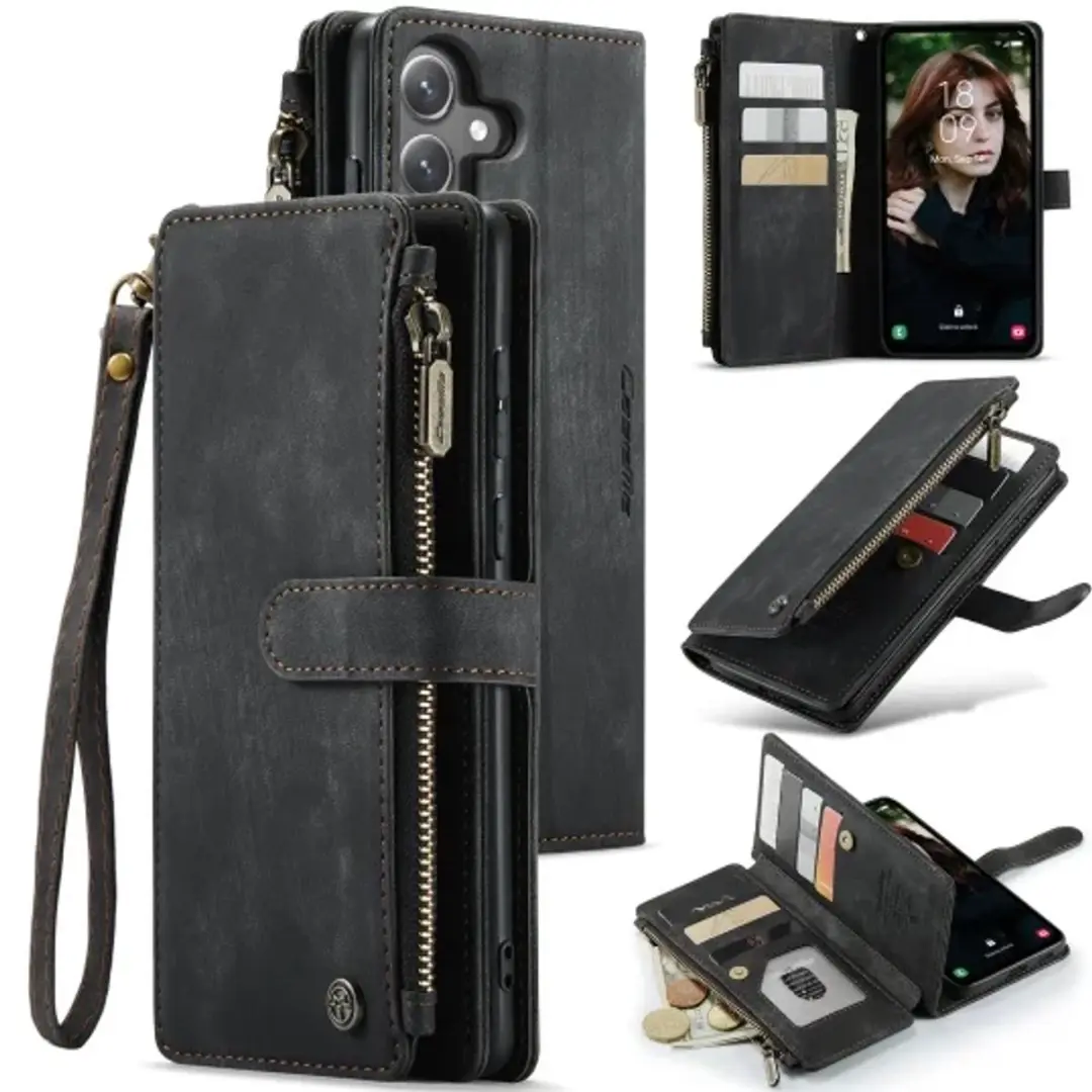 Caseme Hoesje iPhone 17 Vintage Wallet Book