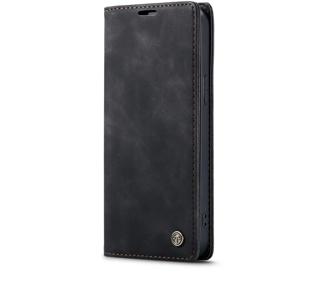 CaseMe iPhone 15 Pro Max Wallet Book - PU Leer Zwart