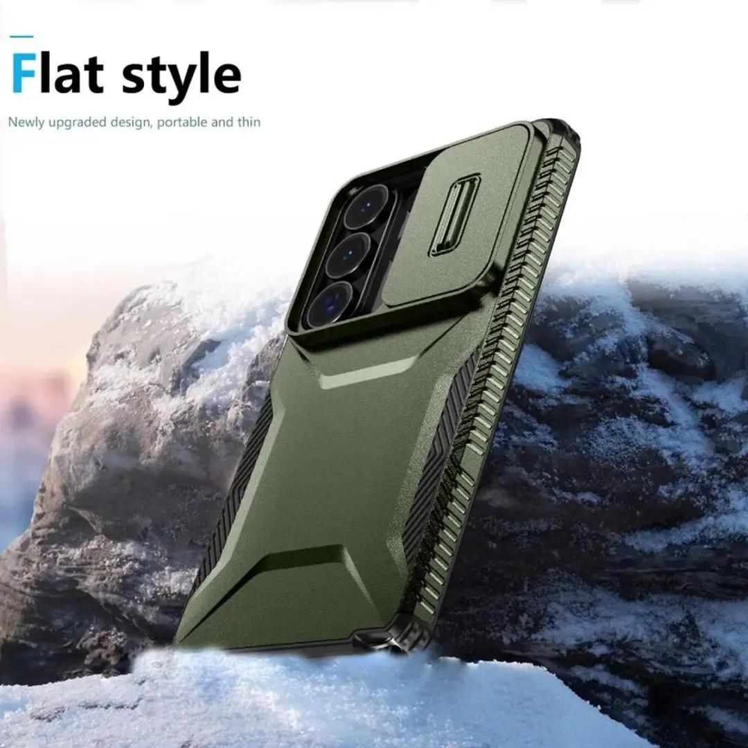 Selected Hoesje Samsung Galaxy S26 Ultra Camera Slider - Groen