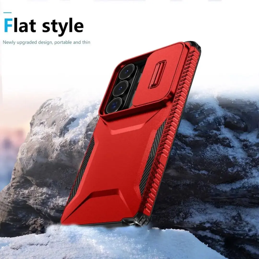 Selected Hoesje Samsung Galaxy S26 Ultra Camera Slider - Rood