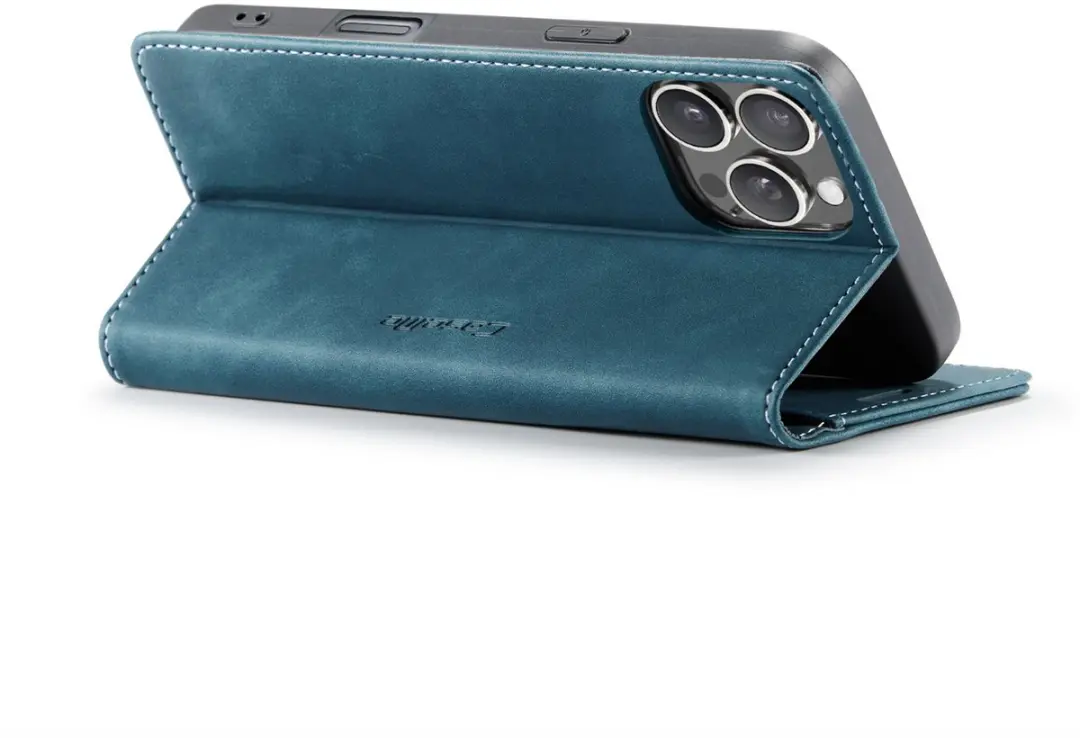 CaseMe iPhone 16 Pro Wallet Bookhoesje - Turquoise