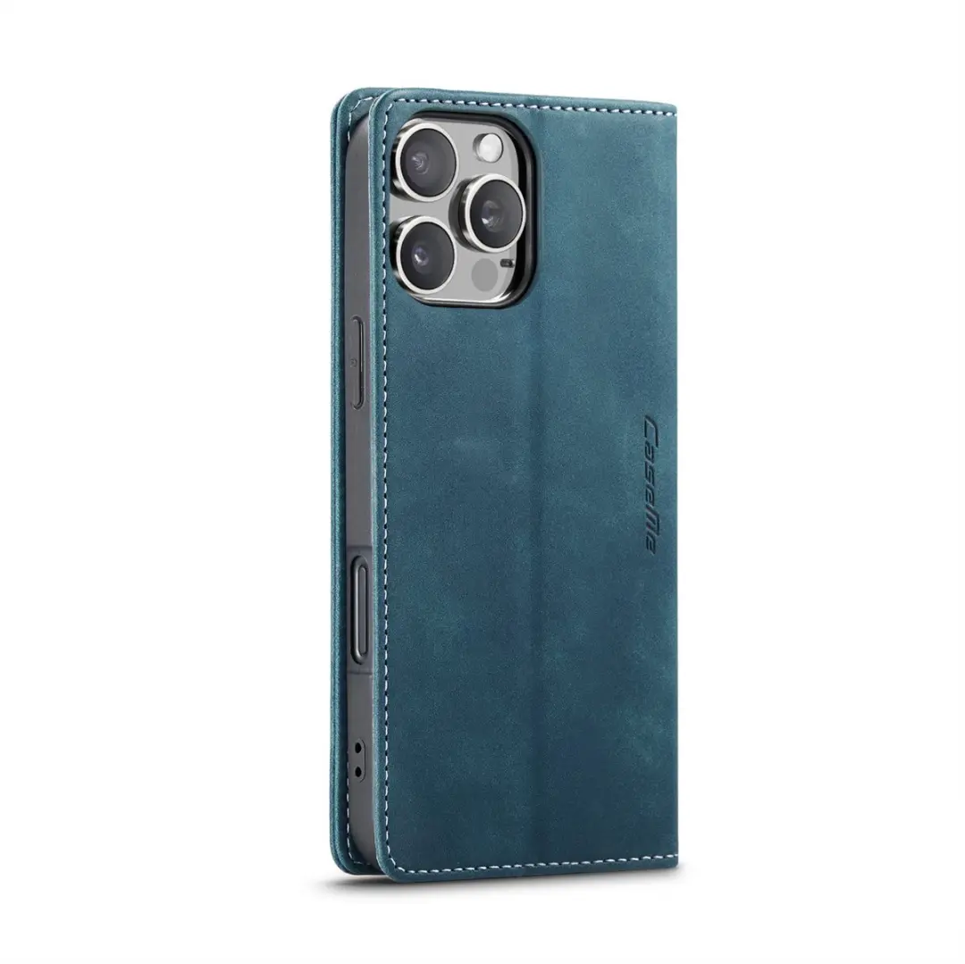 CaseMe iPhone 16 Pro Wallet Bookhoesje - Turquoise