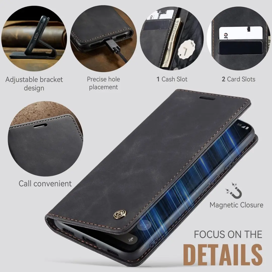Caseme Wallet Book Case Samsung Galaxy S23 - Zwart