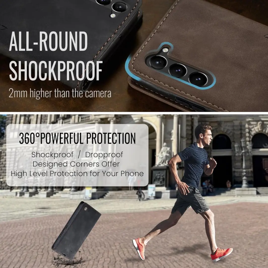 Caseme Wallet Book Case Samsung Galaxy S23 - Zwart