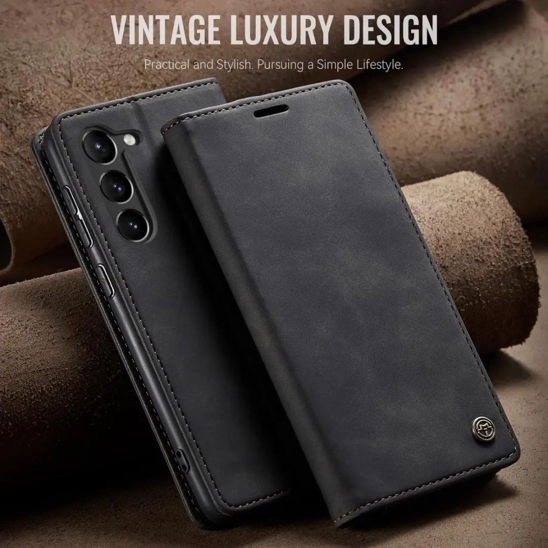 Caseme Wallet Book Case Samsung Galaxy S23 - Zwart