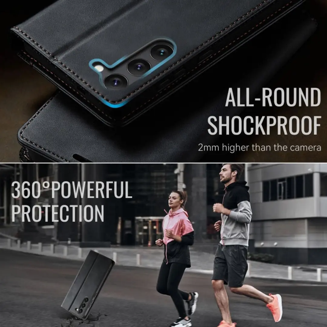 Caseme Wallet Book Case Samsung Galaxy S23 - Zwart