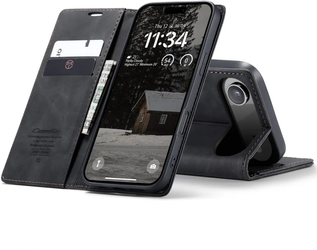 CaseMe iPhone Air Wallet Book Case - Zwart