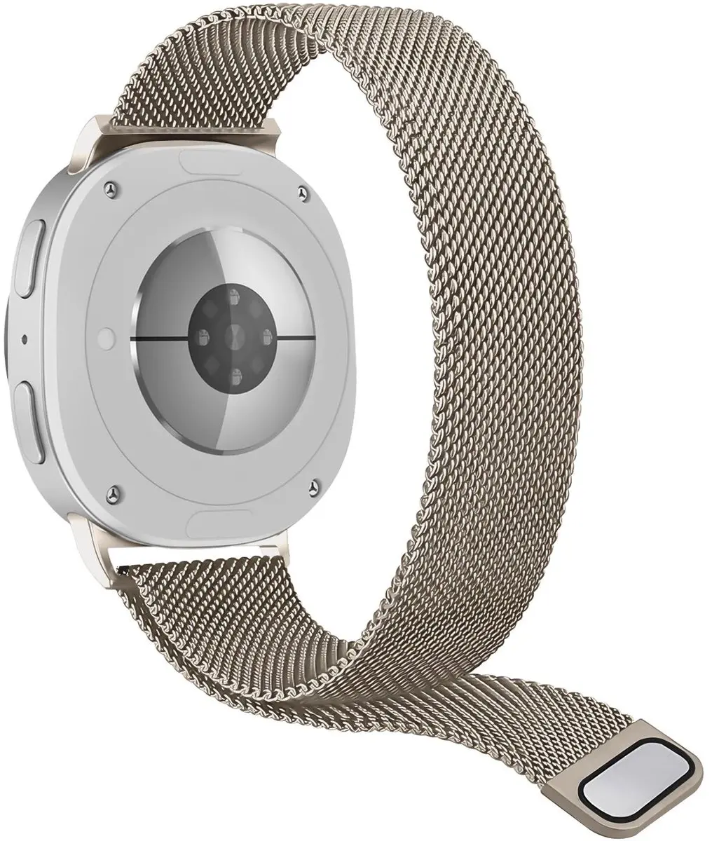 Selected SBG Milanees Bandje Samsung Galaxy Watch 8 - Sterrenlicht - afbeelding 6 van 6