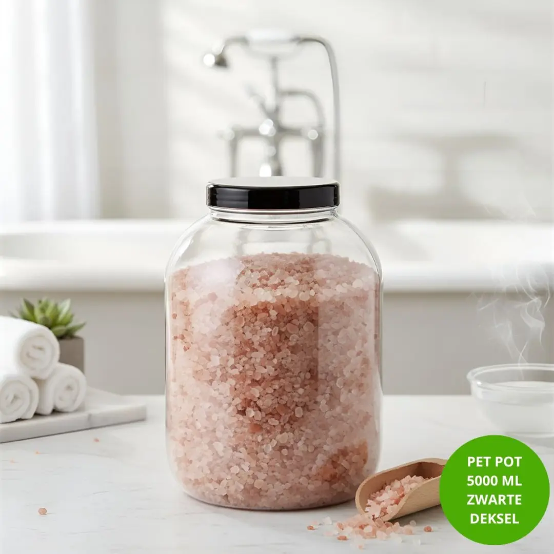 Alpha Packaging Ronde Pot 5000ml - 4 Stuks - PET - Voedselveilig - afbeelding 6 van 6