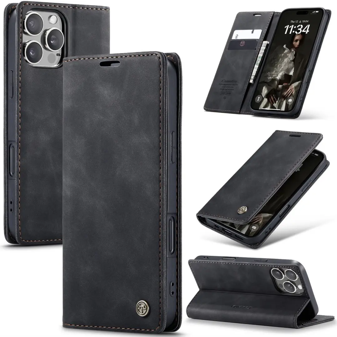 Caseme iPhone 16 Pro Wallet Book Hoesje