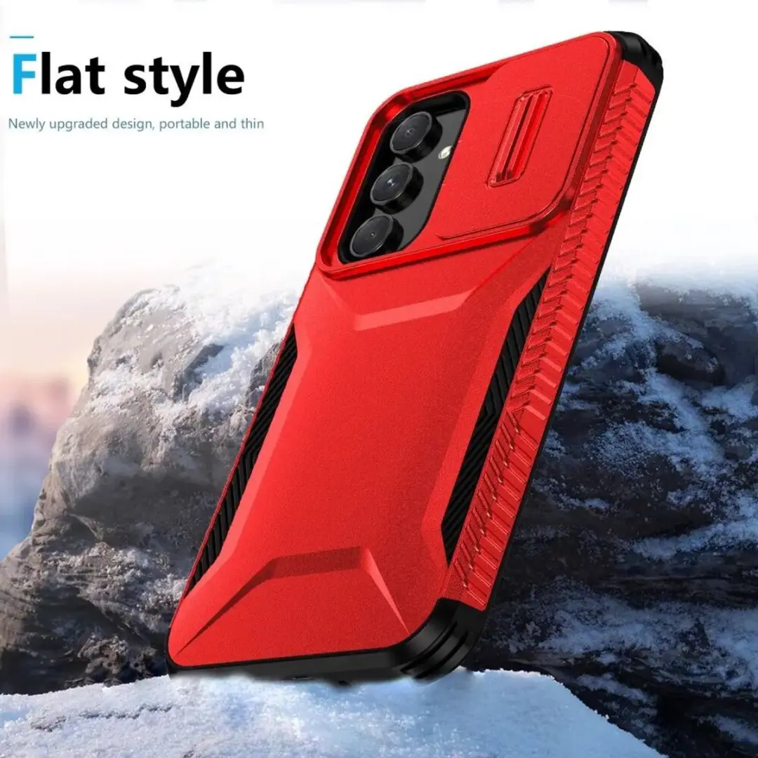 Selected Hoesje Samsung Galaxy A54 Camera Slider - Rood