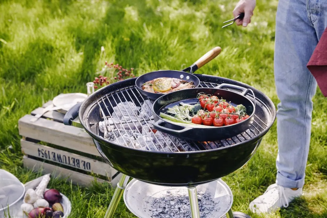 Alva Grillpan Nori Gietijzer 28cm - Zwart