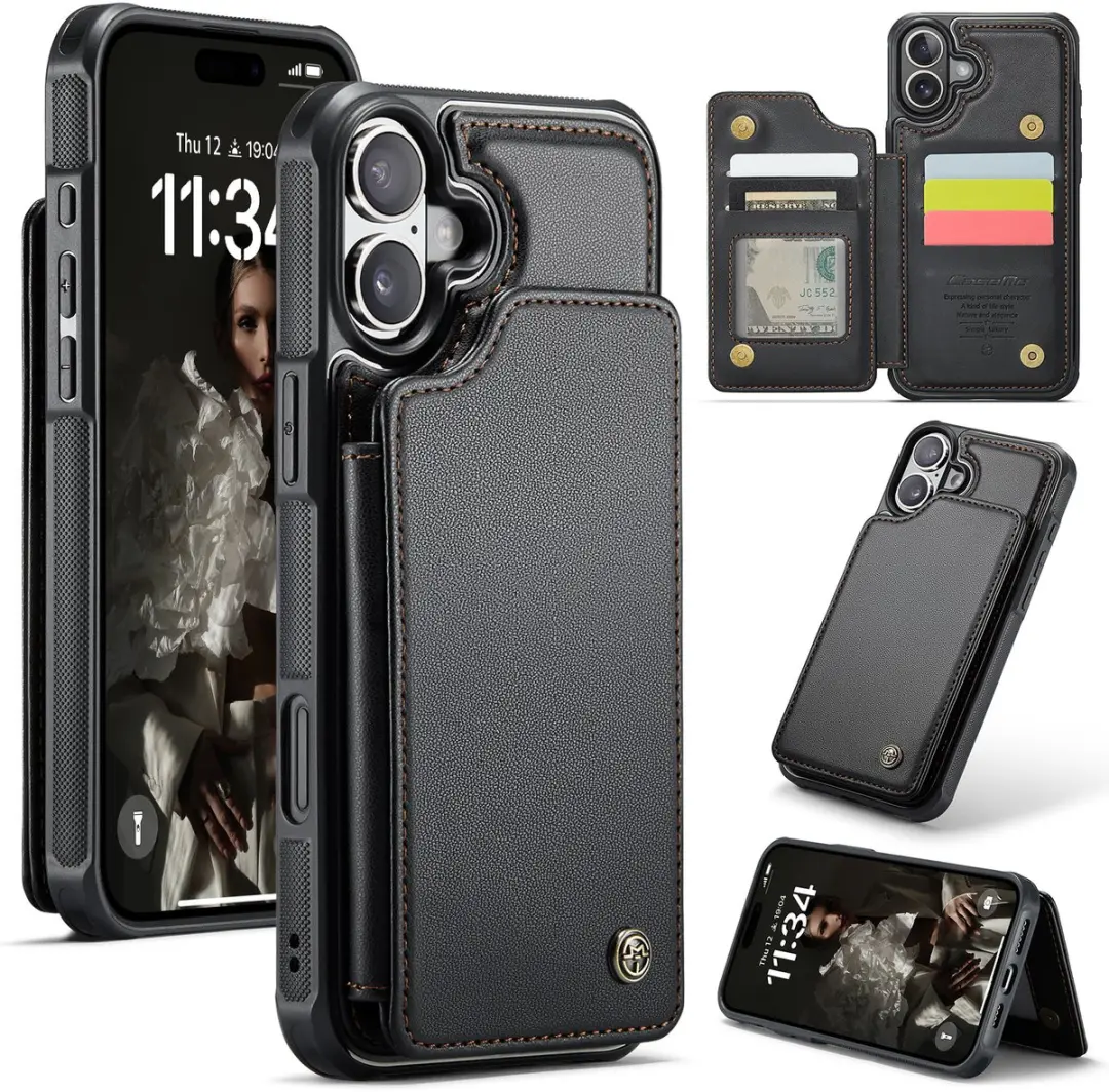 CaseMe iPhone 16 Plus Wallet Back Cover