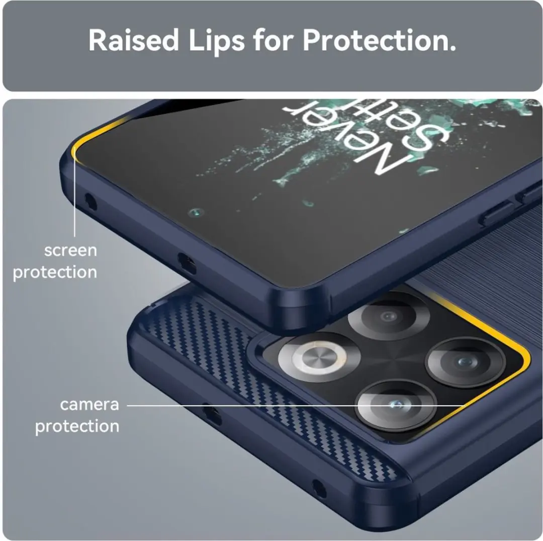 Selected by GSMpunt OnePlus 10T TPU Hoesje - Blauw