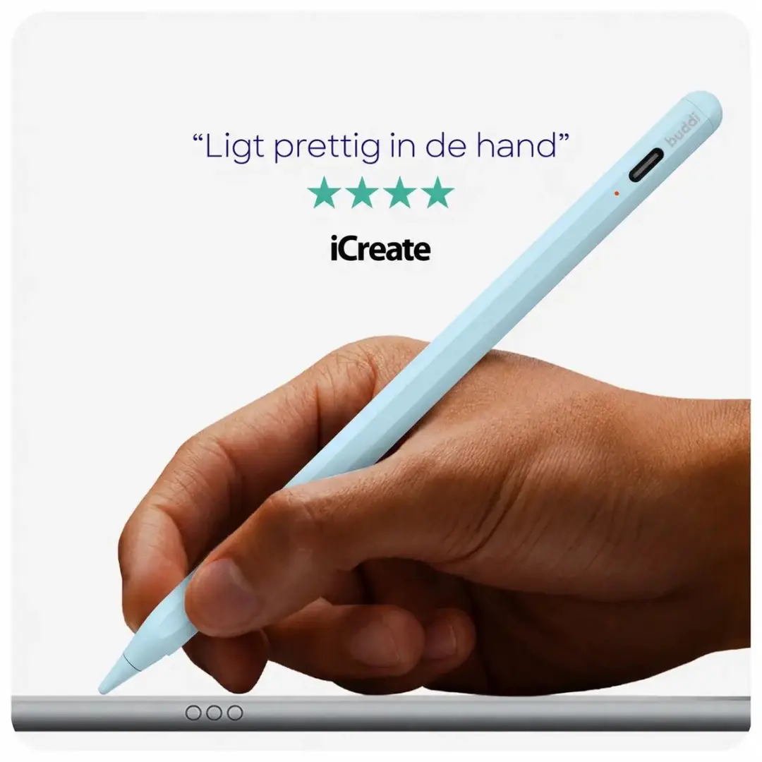 Buddi Flow 2 Universele Stylus Pen - Blauw - afbeelding 6 van 6
