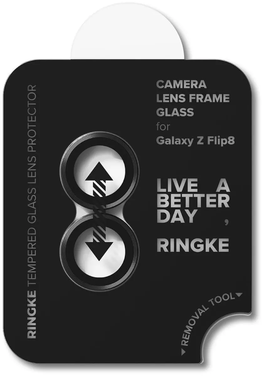 Ringke Frame Glass Camera Beschermer Zwart - 2 Stuks