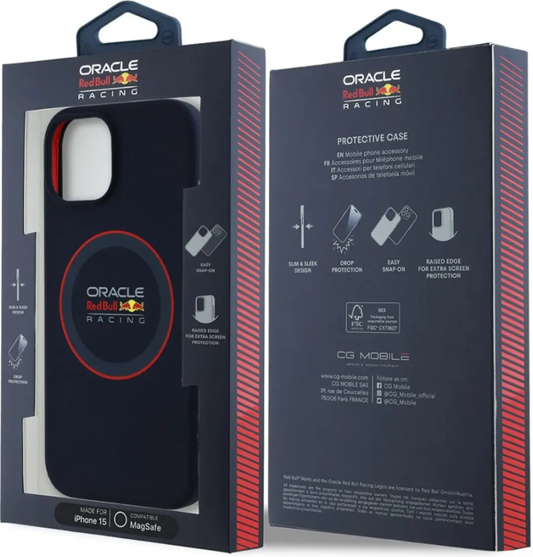 Red Bull Racing iPhone 15 Hoesje - MagSafe - Donkerblauw - afbeelding 6 van 6